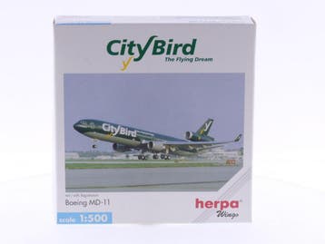 Schaal 1:500 Herpa 503440 CityBird - Boeing MD-11 Reg.Nr...., Ophalen of Verzenden