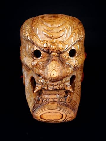 Mask - Senju Yakusugi / premium Yakusugi cedar , Hout