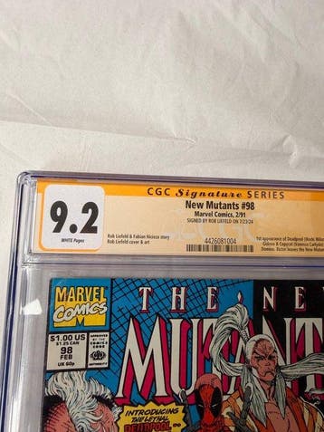 New Mutants 98 - New Mutants #98 - 1 Graded comic, Signed, Livres