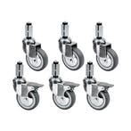 Wielenset | STANDARD LINE EVO | 6 Wielen (3 Geremd) Diamond, Verzenden, Nieuw in verpakking