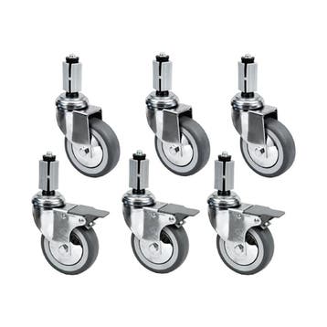 Wielenset | STANDARD LINE EVO | 6 Wielen (3 Geremd) Diamond, Verzenden, Nieuw in verpakking