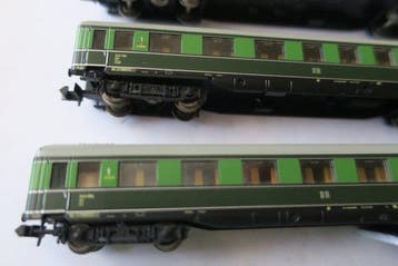 Minitrix N - Treinset (3) - 3 sneltreinwagons, kunststof, Nieuw