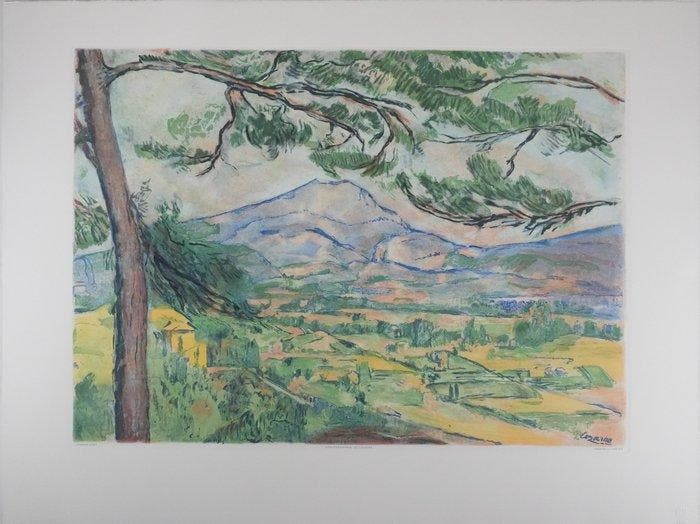Paul Cézanne (1839-1906) - La Montagne Sainte Victoire au, Antiek en Kunst, Antiek | Overige Antiek