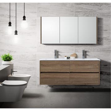 Florence Badmeubelset Londen 120cm Hout, Huis en Inrichting, Ophalen of Verzenden, Nieuw