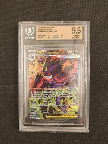 Pokémon - 1 Graded card - Mega Gengar ex 284/217 Foil, Full, Nieuw