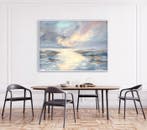 Ellis Hollering - Calm Sea - Abstract landscape XXL, Antiek en Kunst