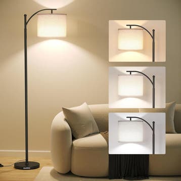 Glowy Vloerlamp Zwart - Staande Lamp incl. LED Lichtbron -, Verzenden, Zo goed als nieuw