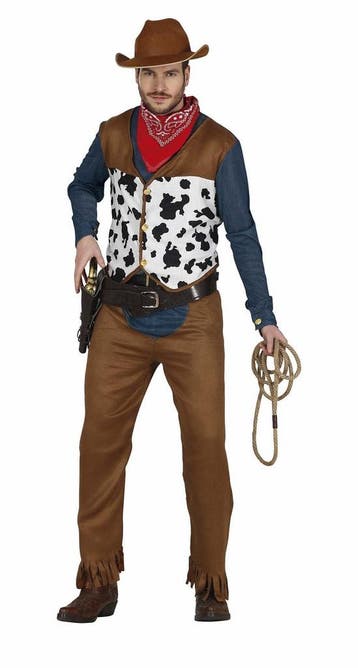 Cowboy Kostuum Heren Bruin, Kleding | Heren, Verzenden, Nieuw