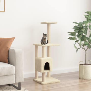 vidaXL Kattenkrabpaal met sisal krabpalen 104 cm, Verzenden, Nieuw