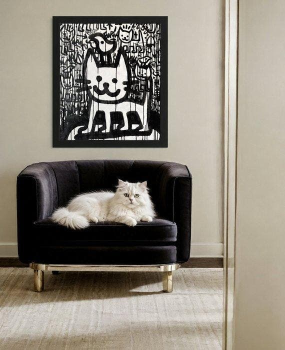 Roger Haus - Street Cat IV, Antiek en Kunst, Kunst | Designobjecten