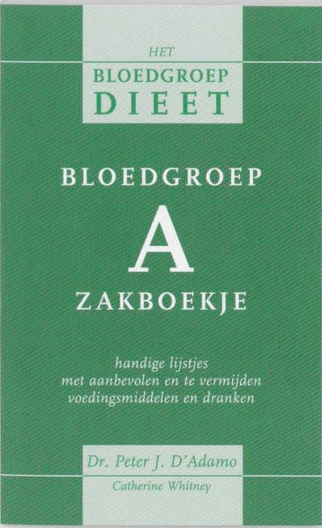 Het bloedgroepdieet Bloedgroep A zakboekje / Het, Verzenden, Zo goed als nieuw, P. D'Adamo