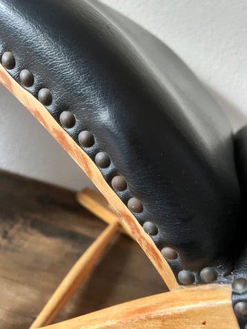 Tabouret - repose-pied - cuir haut de gamme