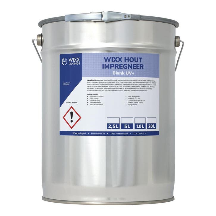 Wixx Hout Impregneer UV+ 10L, Bricolage & Construction, Peinture, Vernis & Laque, Envoi