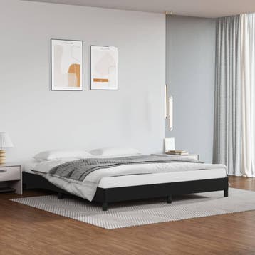vidaXL Bedframe kunstleer zwart 180x200 cm, Verzenden, Nieuw