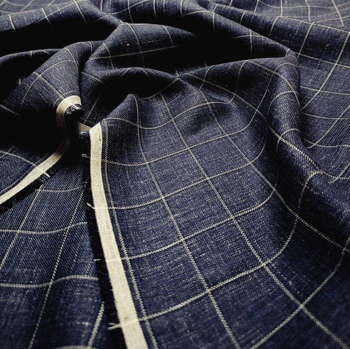 B297 - 560 x 150 cm - Fantastico 100% puro lino - Textiel -, Antiek en Kunst, Antiek | Tapijten, Tafelkleden en Textiel