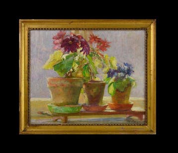 Nils Forsberg II dit le jeune (1870-1961) - Pots de fleurs., Antiek en Kunst