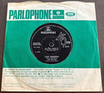 Beatles - Lady Madonna (UK) - 1st Pressing UK - With FAN