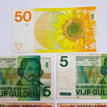 Nederland. - 7 banknotes Gulden - Various Dates - PL83,