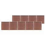 vidaXL Schutting 1564x186 cm HKC bruin, Verzenden, Nieuw