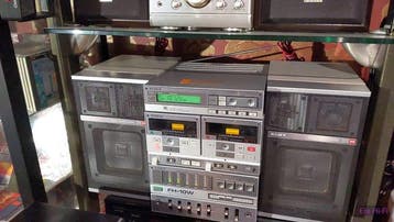 Sony - FH-10W Hoogvermogen draagbare mini-onderdeel Hifi-set