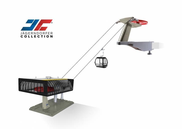 Jagerndorfer - 1/32 Kabelbaan D-line Zwart/geel (?/23) * -, Divers, Noël, Envoi