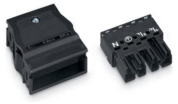 WAGO 770-114 4-Poorts Trekontlasting Connector Zwart -, Doe-het-zelf en Bouw, Verzenden, Nieuw