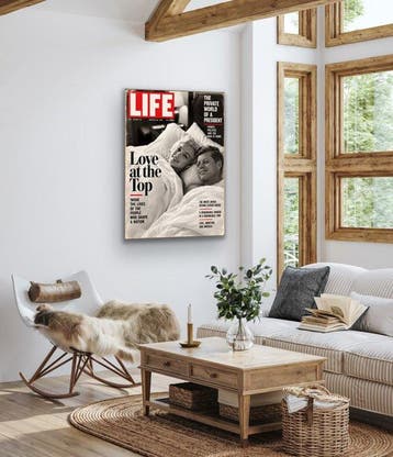 ERIC BRUMETTE - LIFE MARYLIN MONROE WITH JFK - Toile L