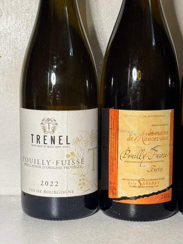 2022 2013 Pouilly Fuissé, 2022 x 2 Chablis, 2015 Côtes de