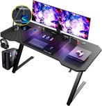 Gaming bureau - Gaming desk - Gaming tafel - 120x60 cm - Zwa, Verzenden, Nieuw
