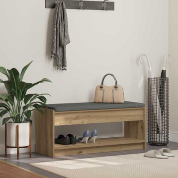vidaXL Hallenbank Artisan Eik 103 x 38 x 45 cm, Verzenden, Nieuw