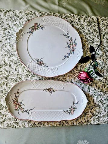 Villeroy & Boch – Modell „Rosette“ – 2x Servierplatten /