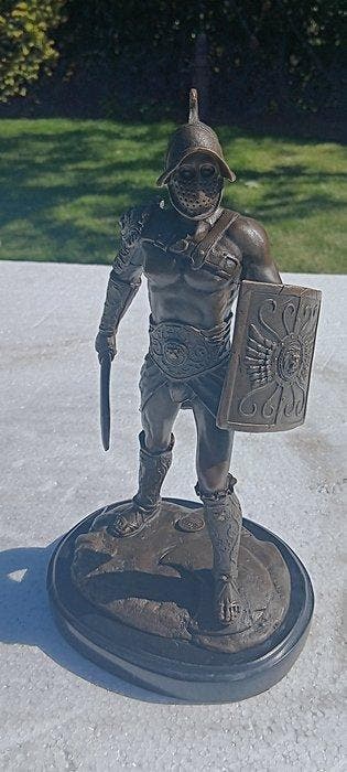 naar george omerth - sculptuur, romeinse gladiator, Antiek en Kunst, Kunst | Designobjecten