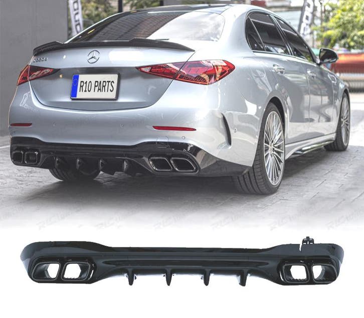 Diffuseur Pour Mercedes W206 Amg 21- Look C63 + Embouts, Auto-onderdelen, Carrosserie, Verzenden