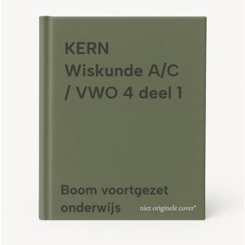 KERN Wiskunde A/C / VWO 4 deel 1 9789464420746, Boeken, Overige Boeken, Verzenden, Zo goed als nieuw, Boom voortgezet onderwijs