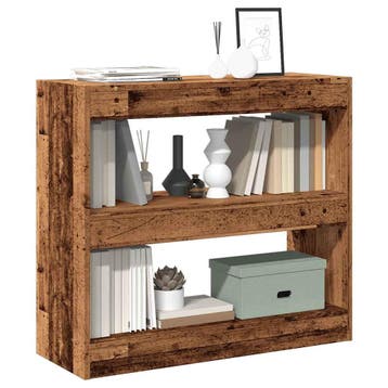 vidaXL Boekenkast/kamerscherm 80x30x72 cm oud houtkleurig, Verzenden, Nieuw