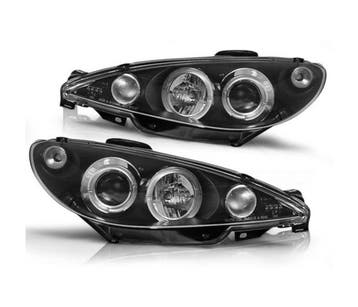 Angel Eyes koplamp units Black geschikt voor Peugeot 206, Verzenden