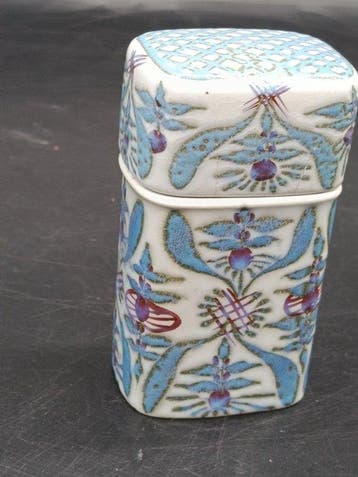 Royal Copenhagen Fajance Dose – Vintage Steingut Dose mit, Antiquités & Art
