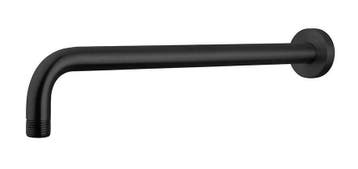 Douchearm rond gebogen muurbevestiging 45 cm mat zwart, Doe-het-zelf en Bouw, Ophalen of Verzenden, Nieuw