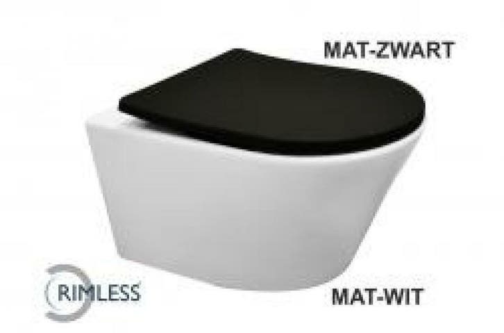 Sanifun hangtoilet August 520 mat wit, Doe-het-zelf en Bouw, Sanitair
