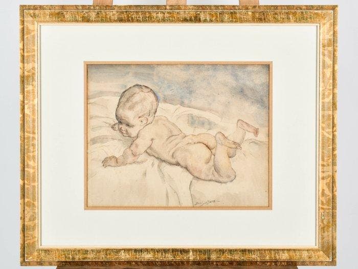 Jan Sluijters Sr. (1881-1957) - Baby, Antiek en Kunst, Kunst | Schilderijen | Klassiek