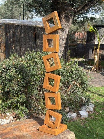 Ana Lucia B.M - Sculpture Corten - XL - No Reserve