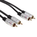 2dekans | Velleman Audiokabel Rca 5 Meter Koper Zwart, TV, Hi-fi & Vidéo, Câbles audio & Câbles de télévision, Ophalen of Verzenden