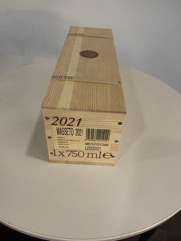 2021 Masseto - Toscane - 1 Fles (0,75 liter), Verzamelen, Nieuw