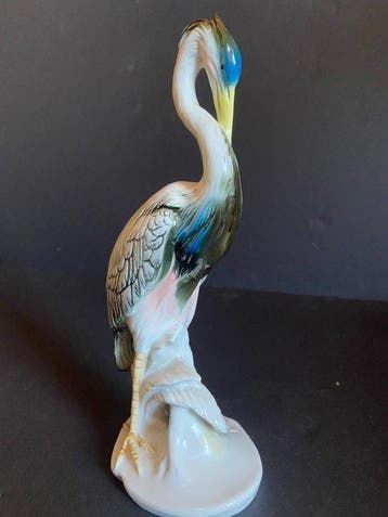 Karl Ens, Volkstedt - sculptuur, Garça-Real - 25 cm -