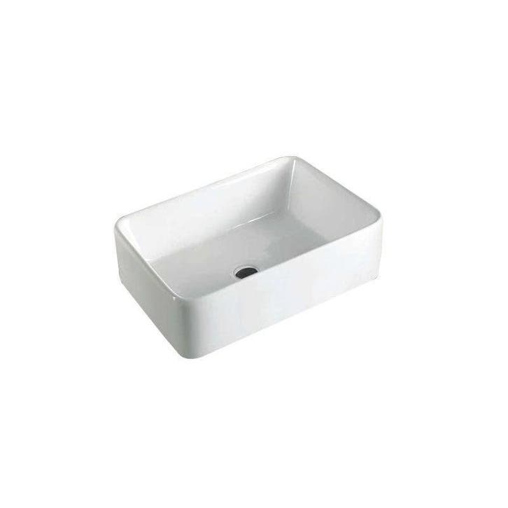 Opbouw Wastafel Best Design Side 49x38x13 Cm Keramiek Wit, Bricolage & Construction, Sanitaire, Enlèvement ou Envoi