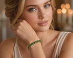 Armband - 14 karaat Geel goud - 10.95ct. tw. Smaragd -, Nieuw