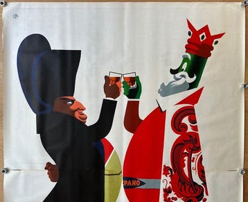 Armando Testa - Poster Pubblicitario- CARPANO BRINDISI CON, Antiquités & Art, Art | Dessins & Photographie