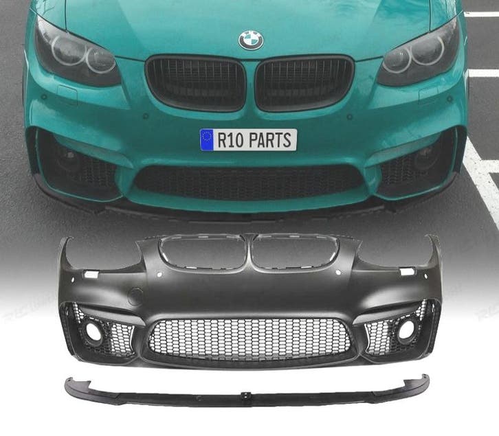 PARE CHOCS FRONTAL BMW E92 E93 10-14 LOOK M4 PDC + SPOILER L, Auto-onderdelen, Carrosserie, Verzenden