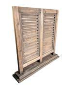 Houten robuuste shutter – dubbel bruin | Old Dutch stijl.., Ophalen of Verzenden, Nieuw