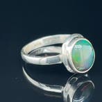 Argent - Bague - Opale naturelle